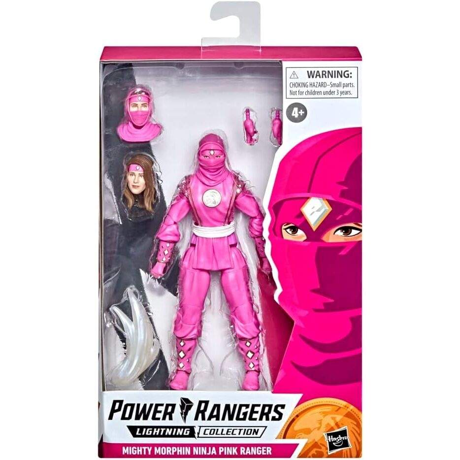 Power Rangers Lightning Collection Mighty Morphin Ninja Pink Ranger figur 15 cm