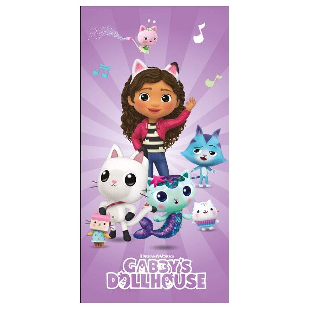 Gabbys Dollhouse mikrofiber strandhandduk | Hem & Hobby | Pryloteket