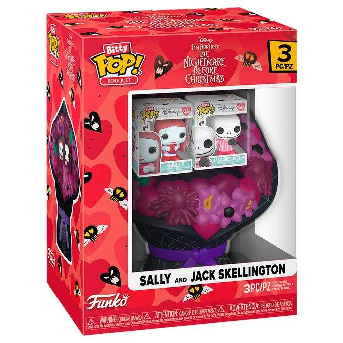 Bitty POP Bouquet-figur Disney Nightmare Before Christmas Sally och Jack Skellington Alla hjärtans dag | Hem & Hobby | Pryloteket