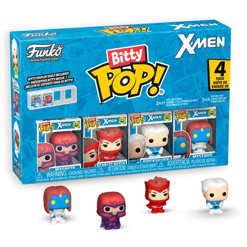 Blister 4 figurer Bitty POP Marvel X-Men Magneto