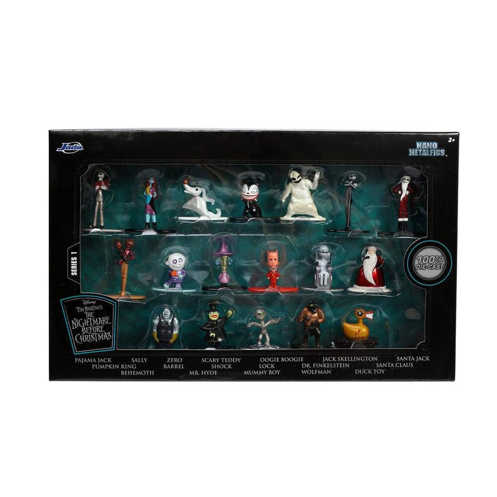 Disney Nightmare Before Christmas metalfigs-pakke med 18 figurer, 4 cm