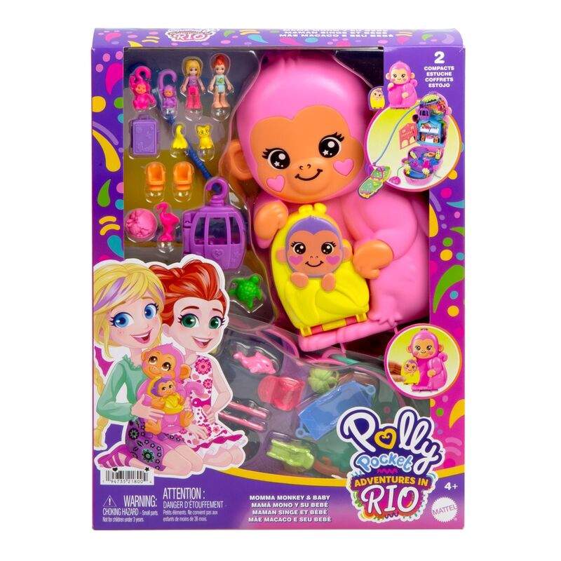 Polly Pocket Äitiapina ja vauvalaukku