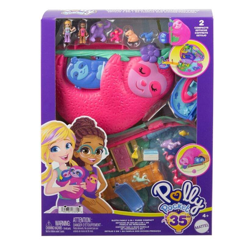 Polly Pocket Laiskiaisten perhe 2 yhdessä -arkku