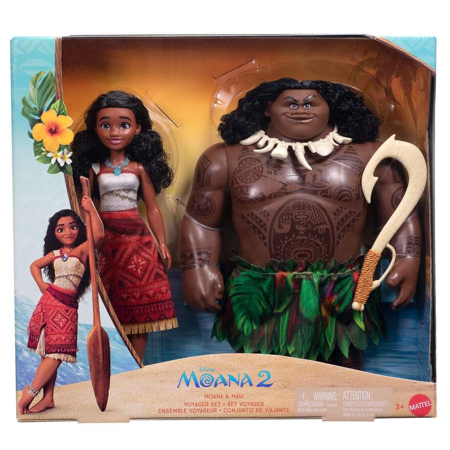 Disney Vaiana Moana 2 Maui & Vaiana blister 2 dukker