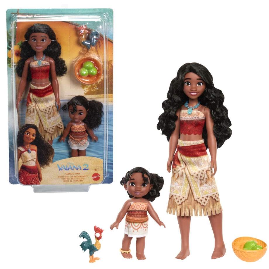 Disney Vaiana Moana 2 Vaiana & Simea blister 2 dukker