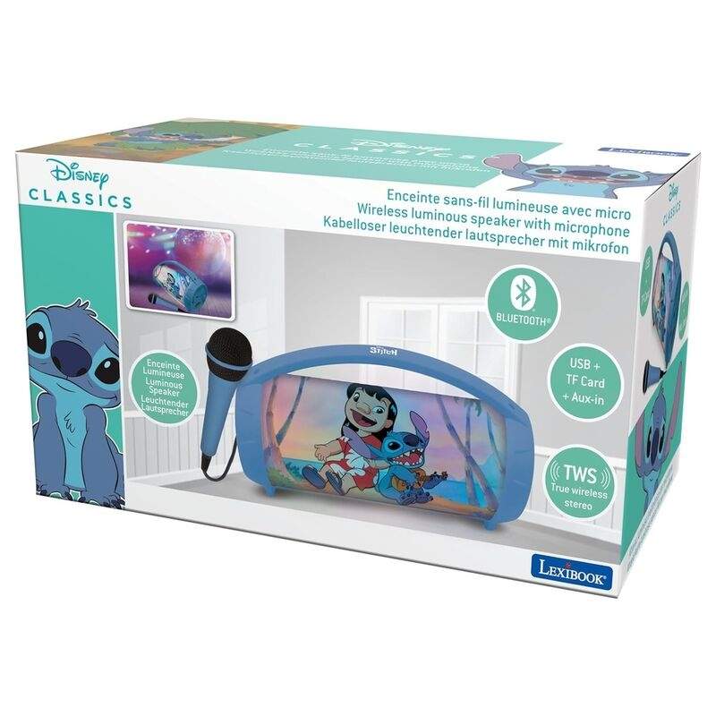 Disney Stitch Bluetooth-kaiutin mikrofonilla