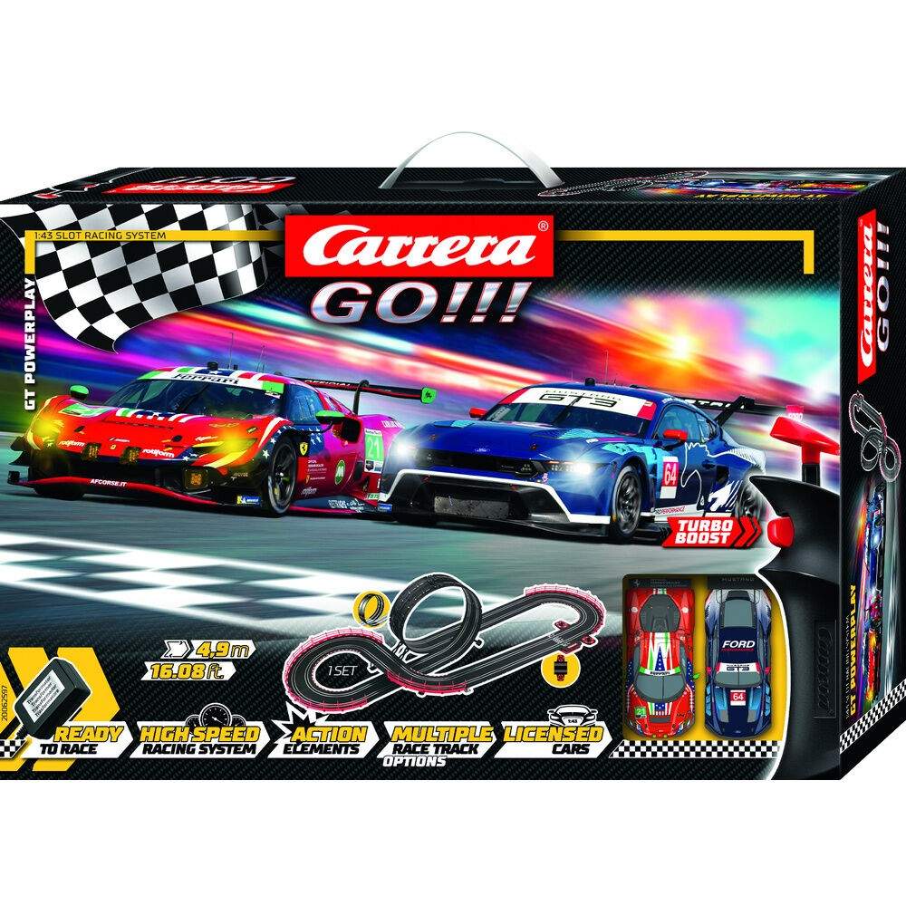 Carrera GO!!! GT Powerplay racingbana | Hem & Hobby | Pryloteket