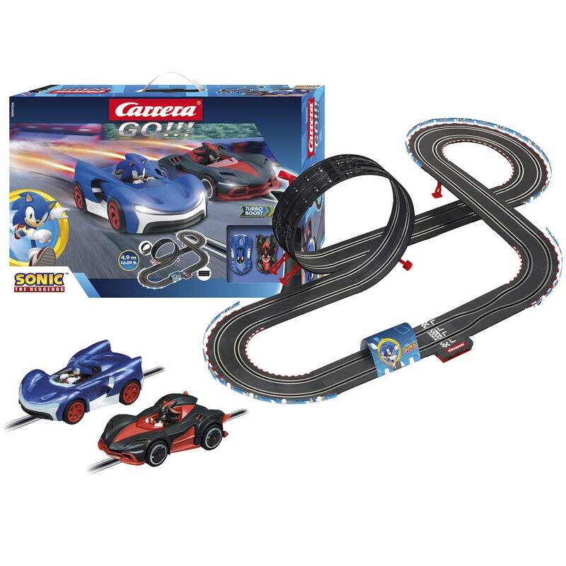 Carrera GO!!! Sonic the Hedgehog Sonic + Shadow Racing-banan | Hem & Hobby | Pryloteket