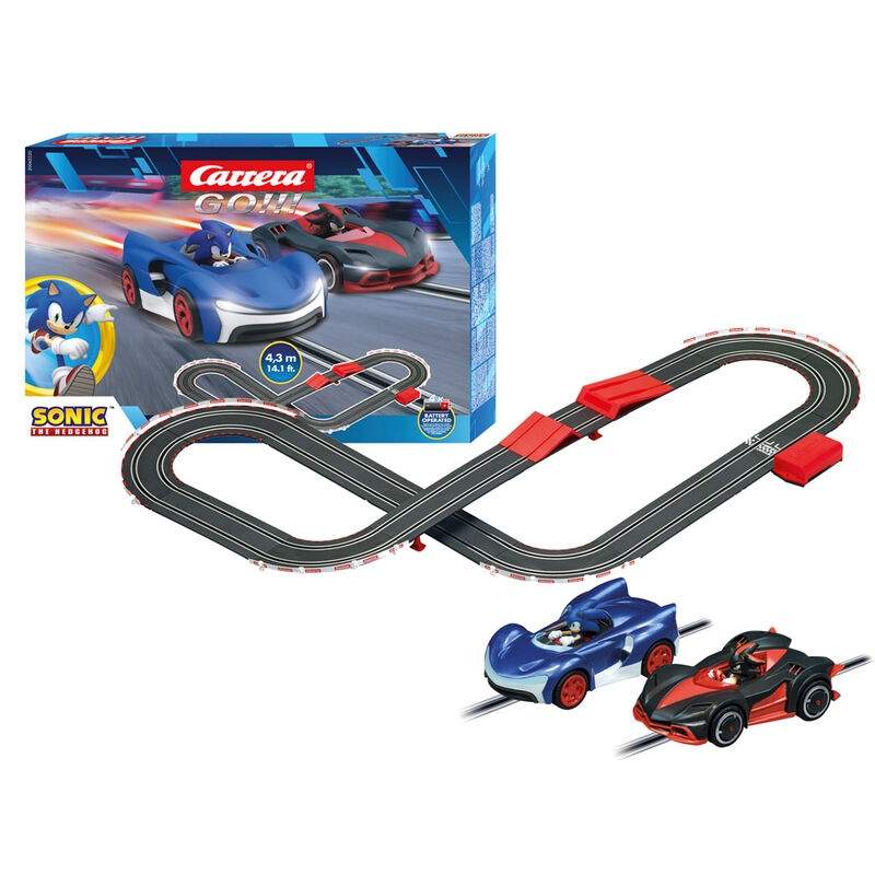 Carrera GO!!! Sonic the Hedgehog Sonic + Shadow Racing-banan | Hem & Hobby | Pryloteket