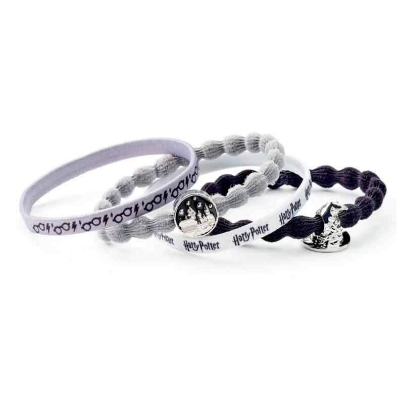 Harry Potter Hogwarts hårbånd med 4 stk.