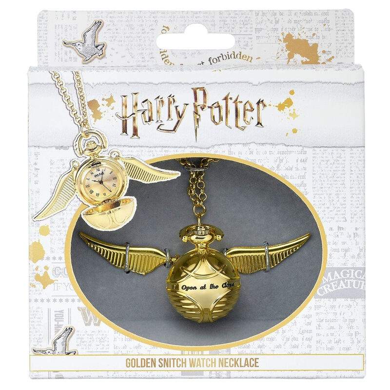Harry Potter Gyllene Snitch-klocka med halsband | Hem & Hobby | Pryloteket