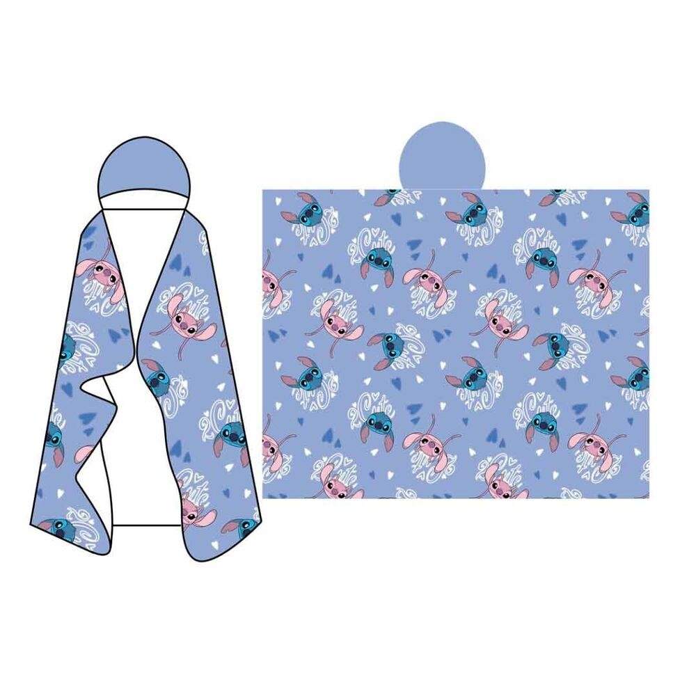 Disney Stitch Coral hættetæppe 120x150cm