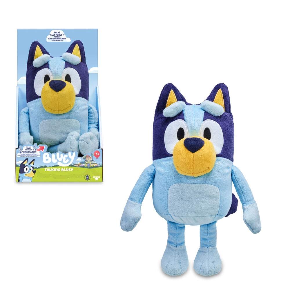 Bluey Talking plyschleksak 25cm | Hem & Hobby | Pryloteket