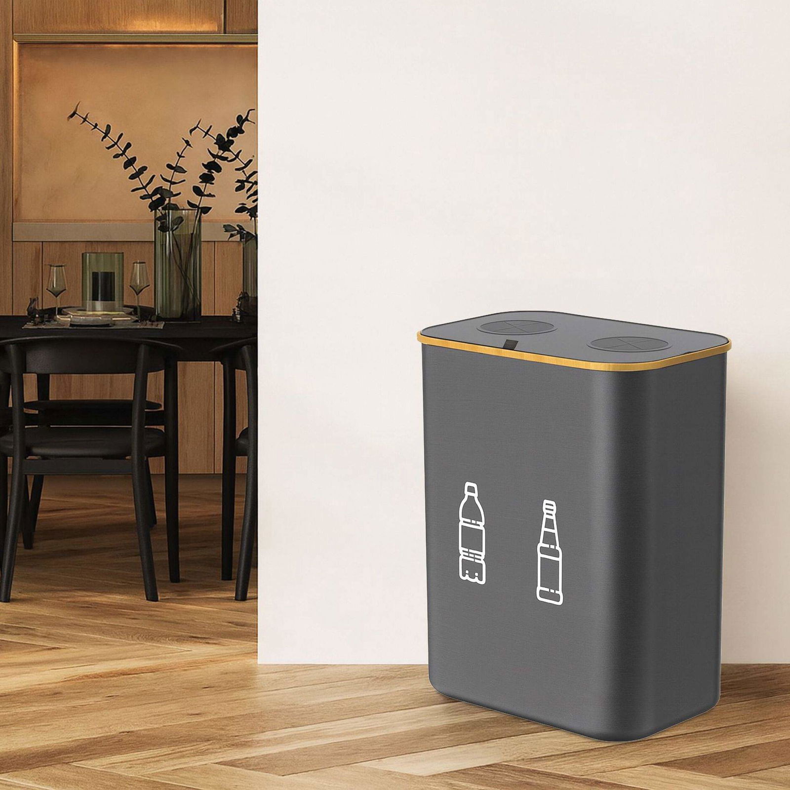 Flaskeopsamler 160L – Dobbeltpose, let sorteringsdesign