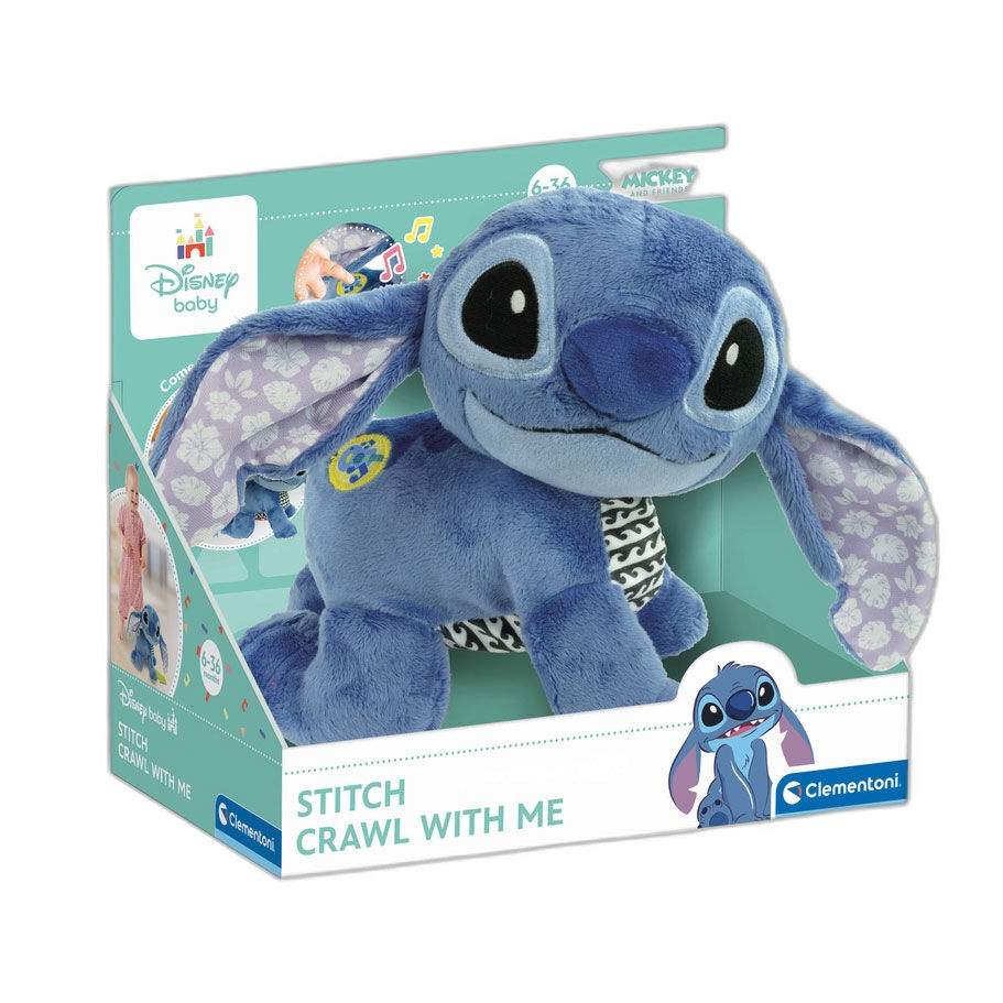 Disney Baby Stitch Kravlende plyslegetøj