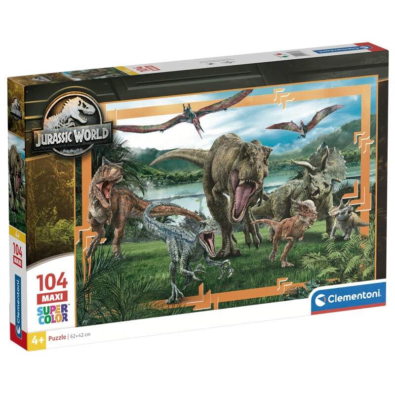 Jurassic World maxi puslespil 104 brikker