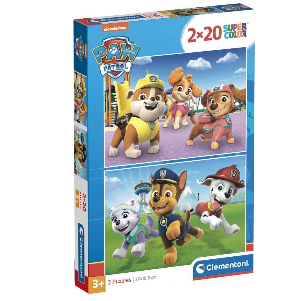 Paw Patro pussel 2x20 bitar | Hem & Hobby | Pryloteket
