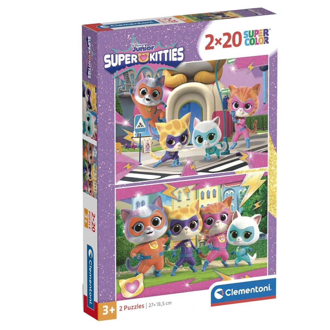 Disney SuperKitties pussel 2x20 bitar | Hem & Hobby | Pryloteket