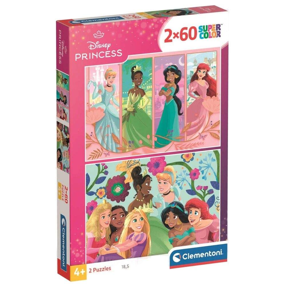 Disney Prinsesse Puslespil 2x60 brikker