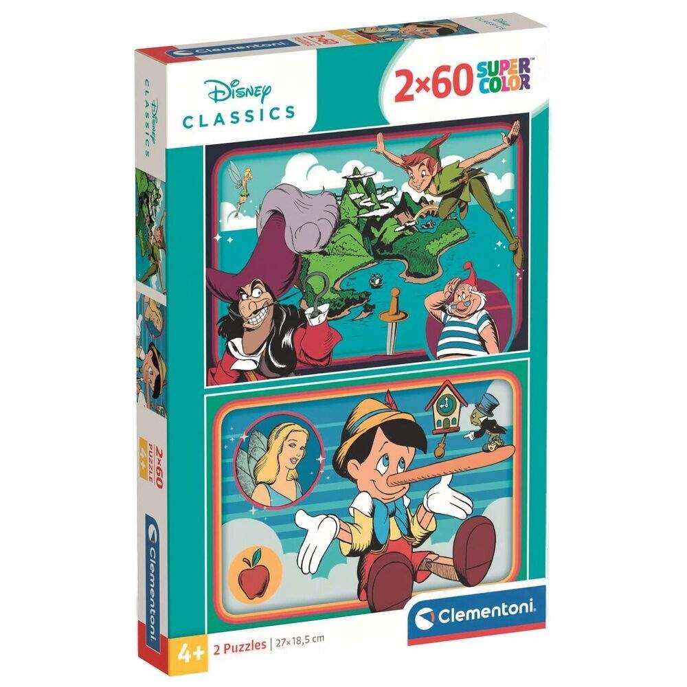 Disney Klassiskt pussel 2x60 bitar | Hem & Hobby | Pryloteket