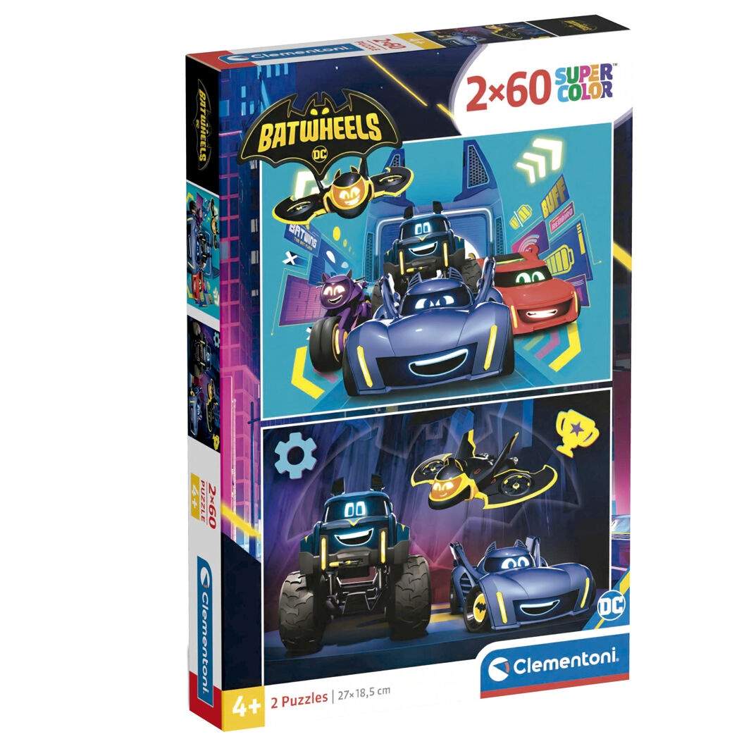 DC Comics Batwheels puslespil 2x60 brikker