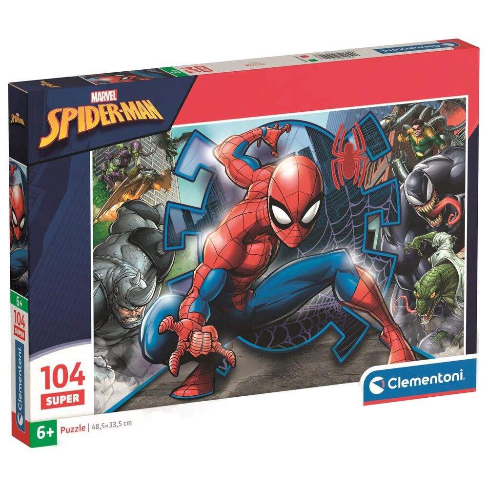 Marvel Spiderman superpuslespil 104 brikker