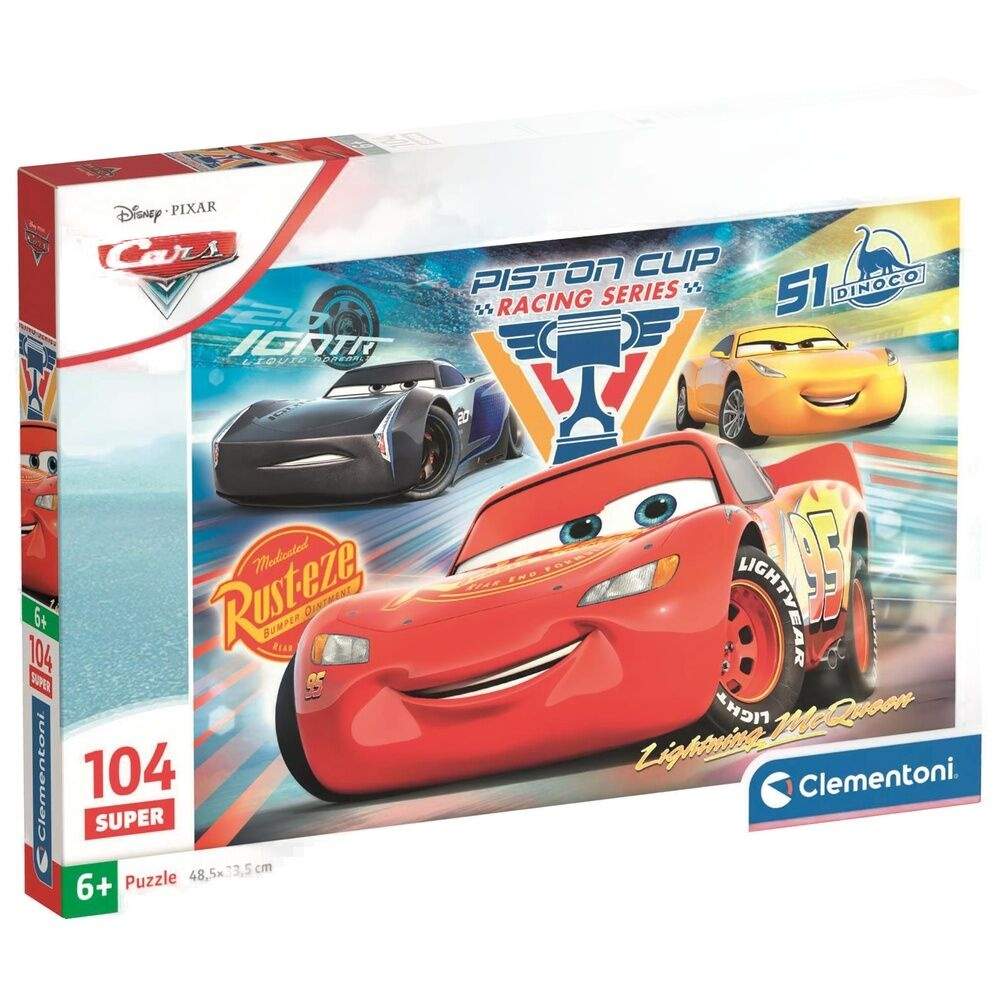 Disney Pixar Biler superpuslespil 104 brikker