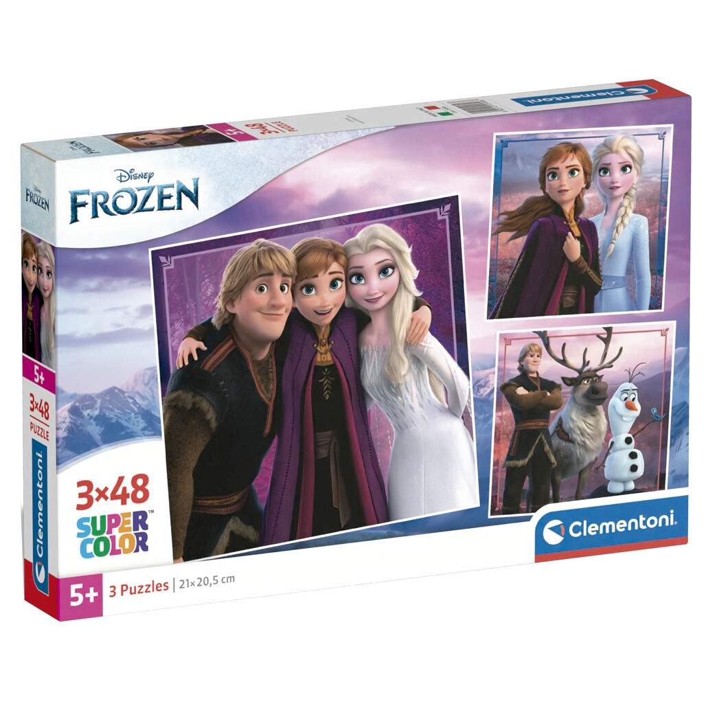 Disney Frost puslespil 3 x 48 brikker