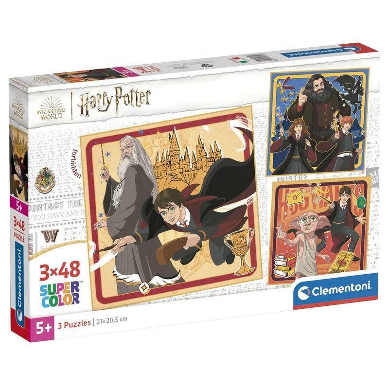 Harry Potter puslespil 3 x 48 brikker