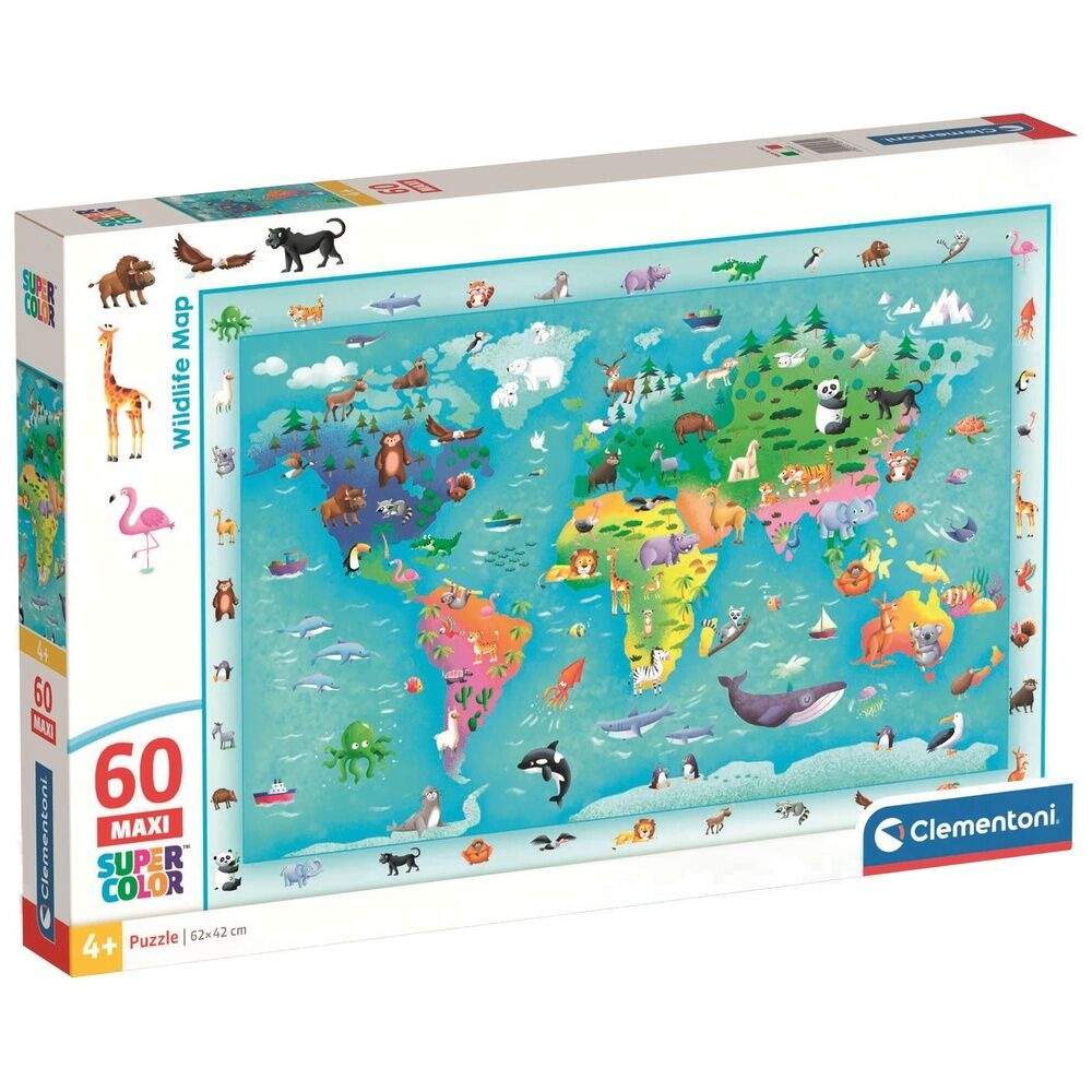 Vildmarkskarta maxipussel 60 bitar | Hem & Hobby | Pryloteket