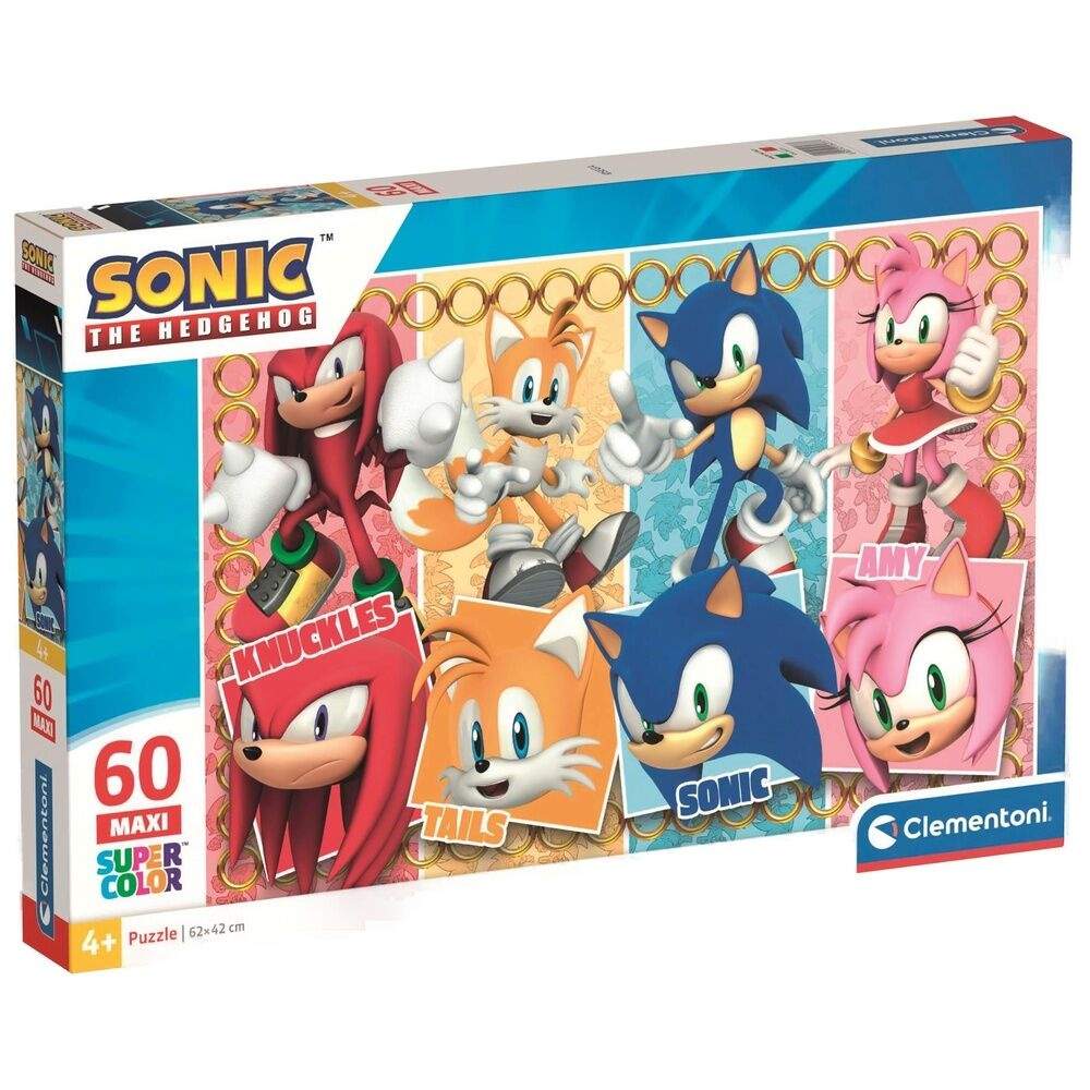 Sonic the Hedgehog maxipussel 60 bitar | Hem & Hobby | Pryloteket