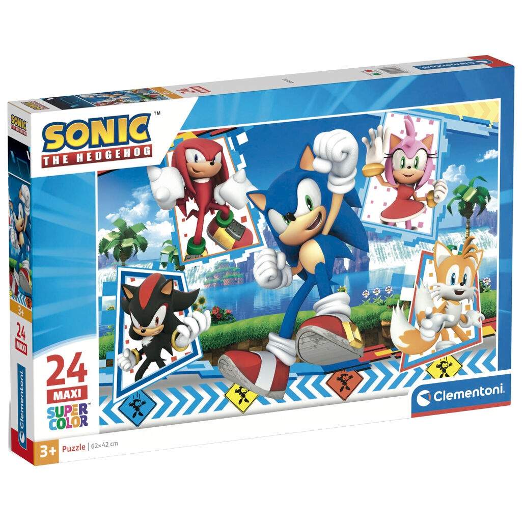 Sonic the Hedgehog maxipussel 24 bitar | Hem & Hobby | Pryloteket