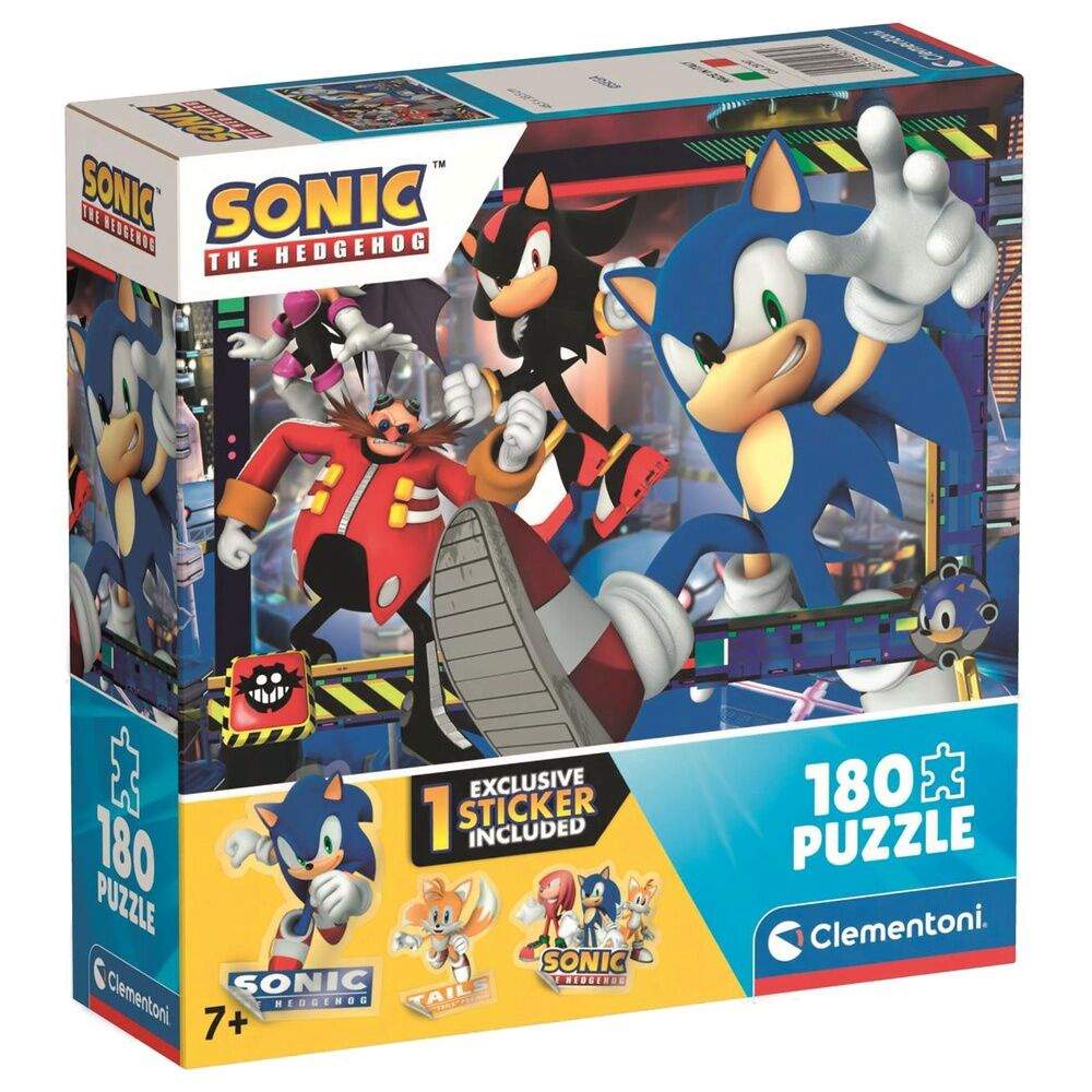 Sonic the Hedgehog puslespil 180 brikker