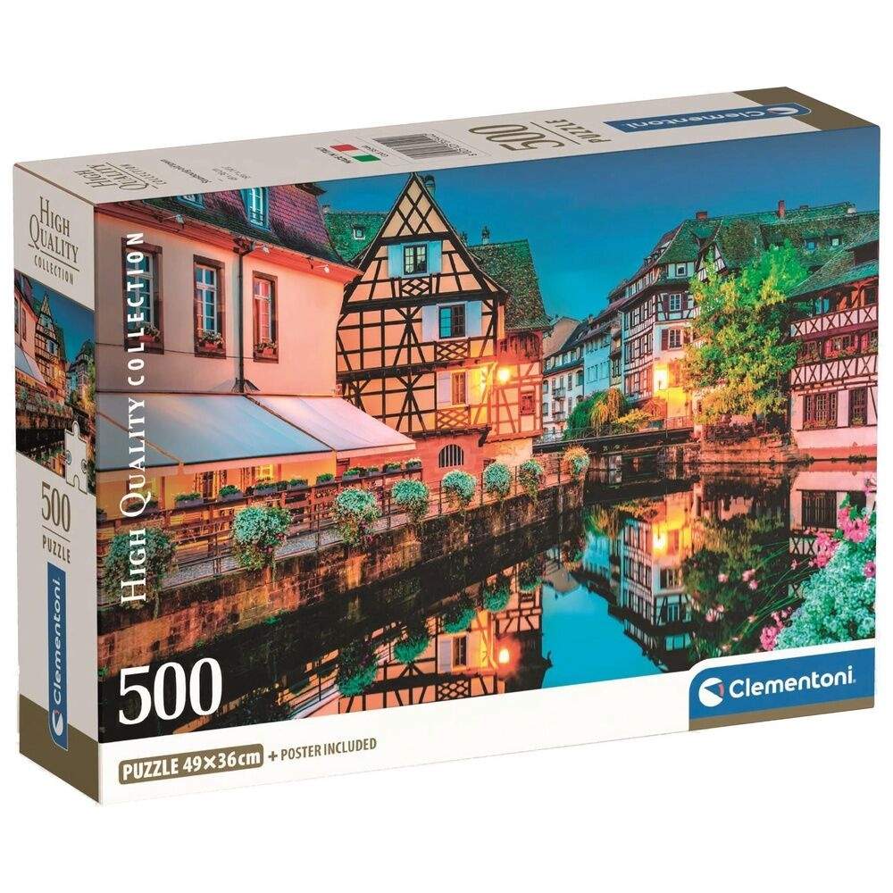 Høj kvalitets Strasbourg Gamle By Puslespil 500 brikker
