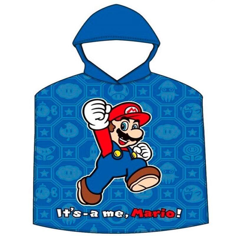 Super Mario Bros bomullsponchohandduk | Hem & Hobby | Pryloteket