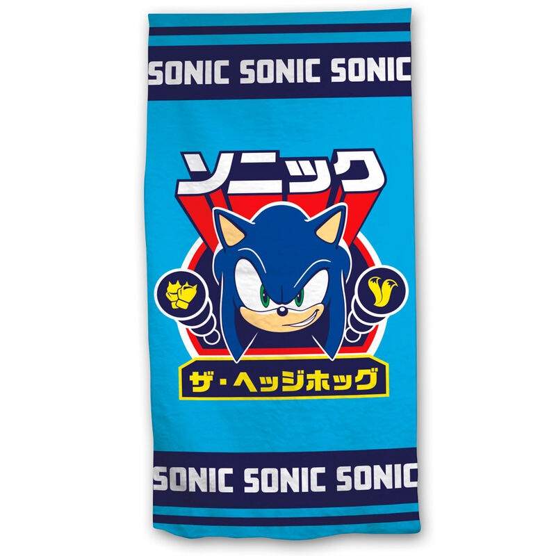 Sonic The Hedgehog mikrofiber strandhandduk | Hem & Hobby | Pryloteket