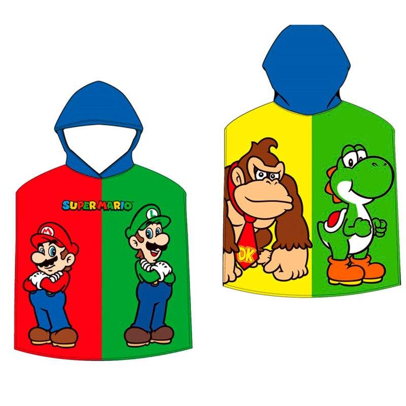 Mario Bros mikrofiber ponchohandduk | Hem & Hobby | Pryloteket