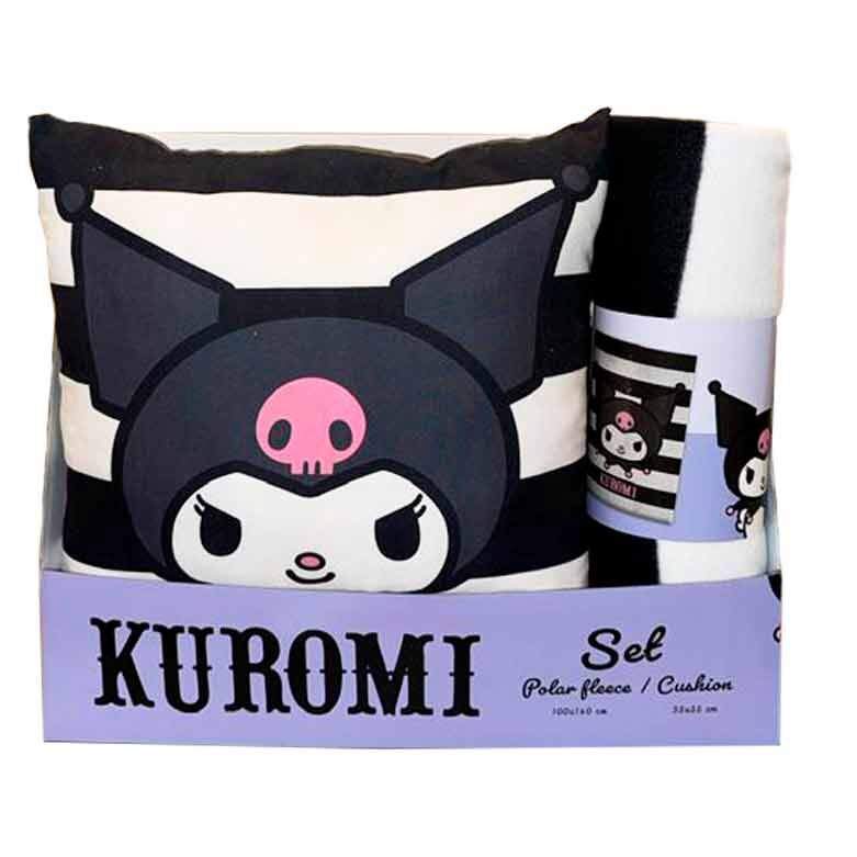 Hello Kitty Kuromi polärfilt + kuddset | Hem & Hobby | Pryloteket
