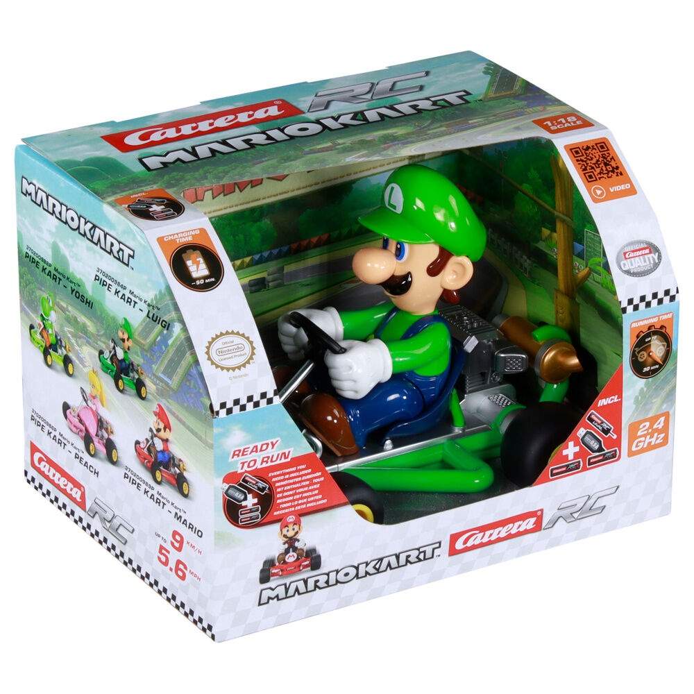 Mario Kart Luigi Radio Control Car | Hem & Hobby | Pryloteket