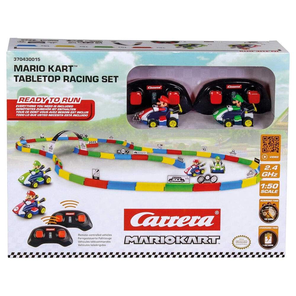 Mario Kart Mario & Luigi Mini Radiokontrollset + spår | Hem & Hobby | Pryloteket