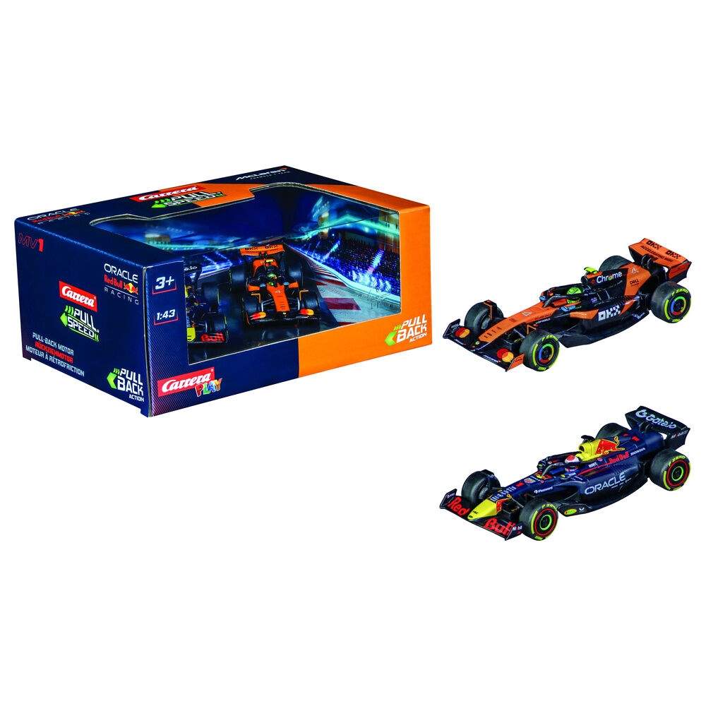 F1 Red Bull Twinpack-pakke med 2 biler, der trækkes tilbage