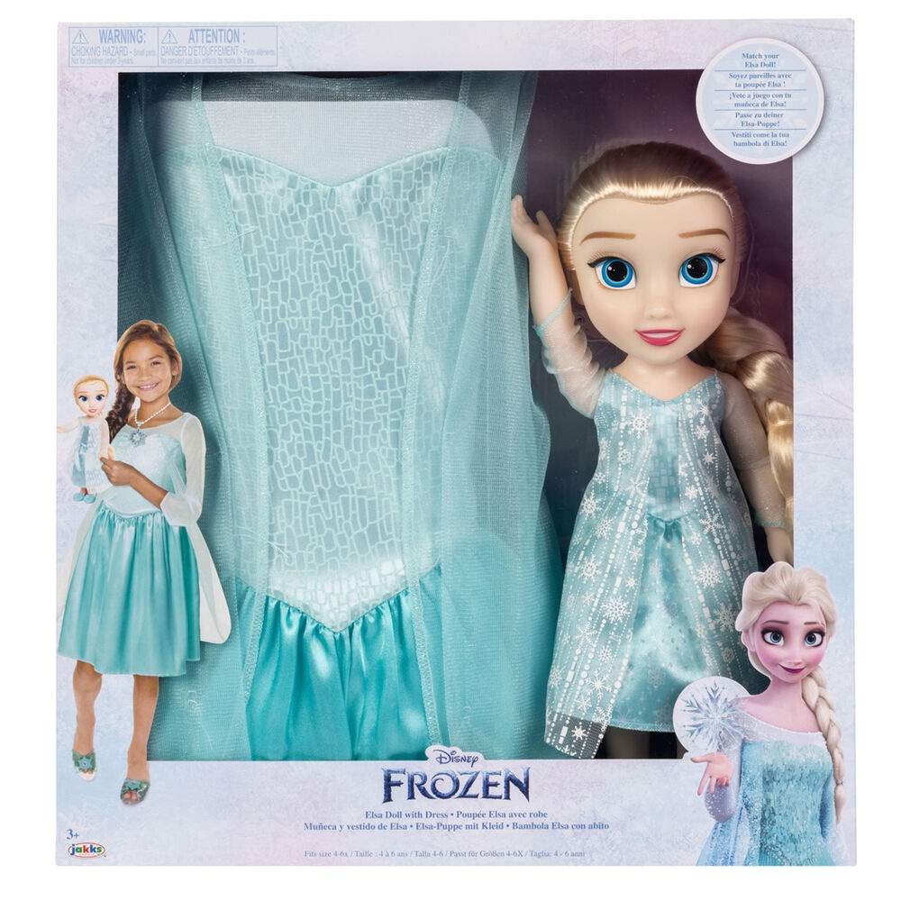 Disney Frost 2 Elsa dukke + kostume 38 cm