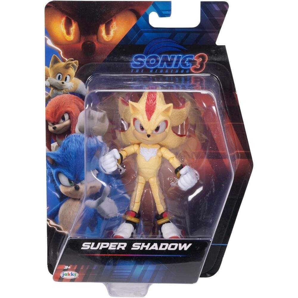 Sonic 3 Super Shadow figur 12,5 cm
