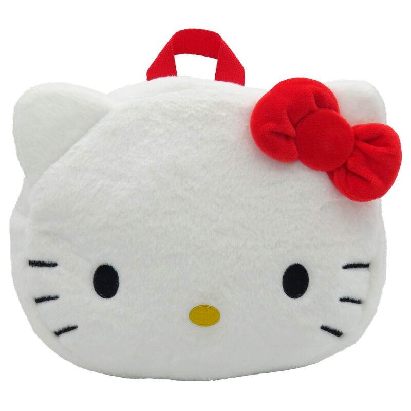Hello Kitty ansigt plys rygsæk 24 cm
