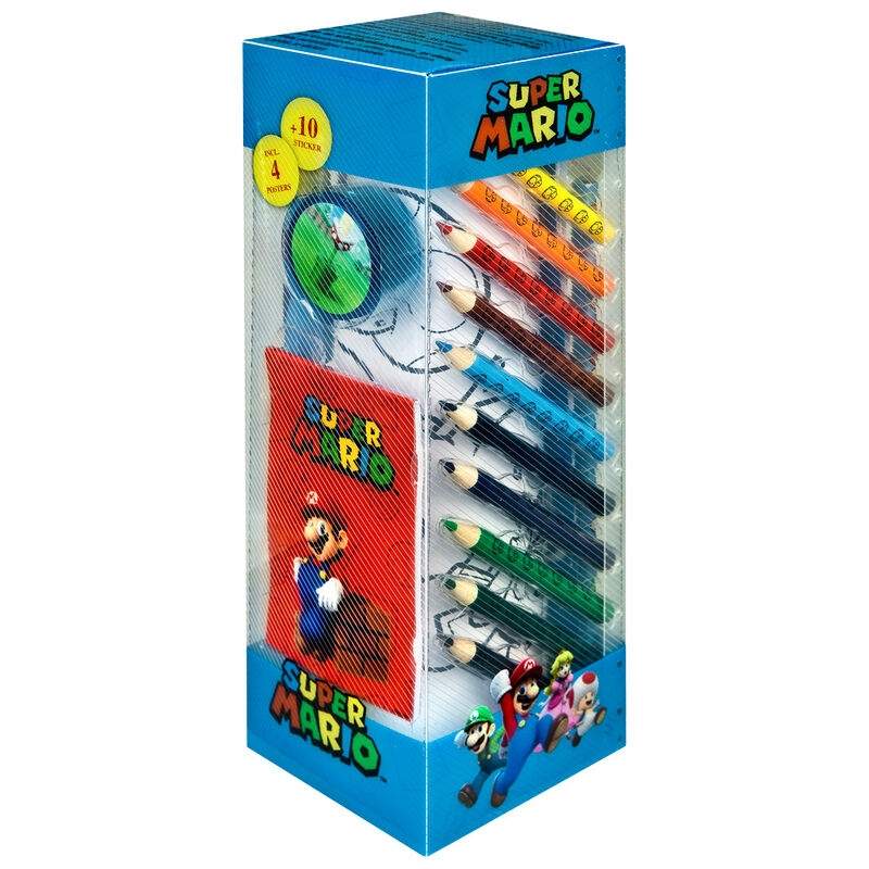 Super Mario Bros kontorsmaterial 35 delar | Hem & Hobby | Pryloteket
