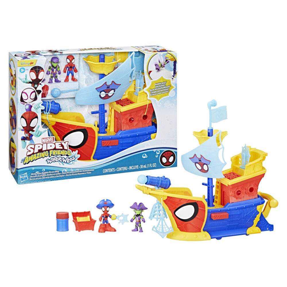 Marvel Spidey Spider Web og Bubbles Piratskib