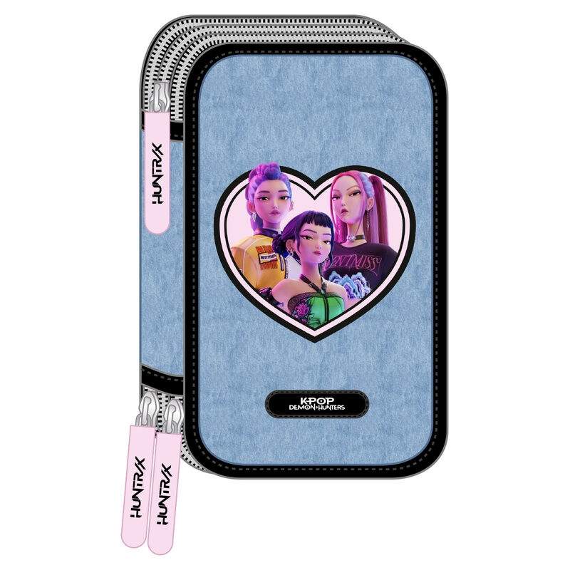 Demon Hunters Kpop Huntrix tredobbelt penalhus 37 stk.