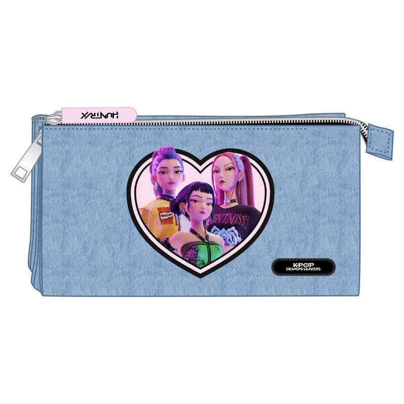 Demon Hunters Kpop Huntrix tredobbelt penalhus