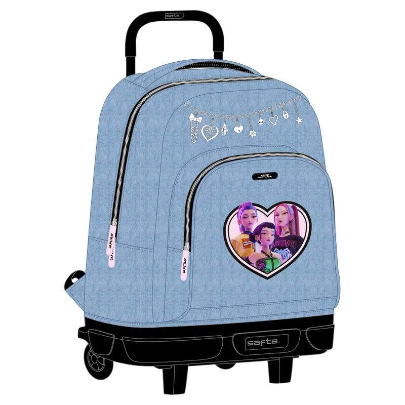 Demon Hunters Kpop Huntrix kompakt trolley 45 cm