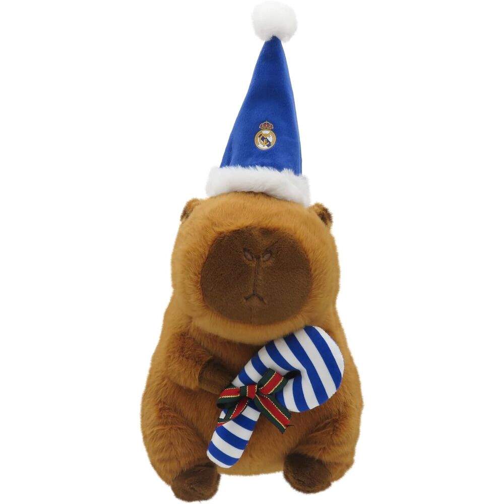 Real Madrid capybara bamse nissehue 35cm